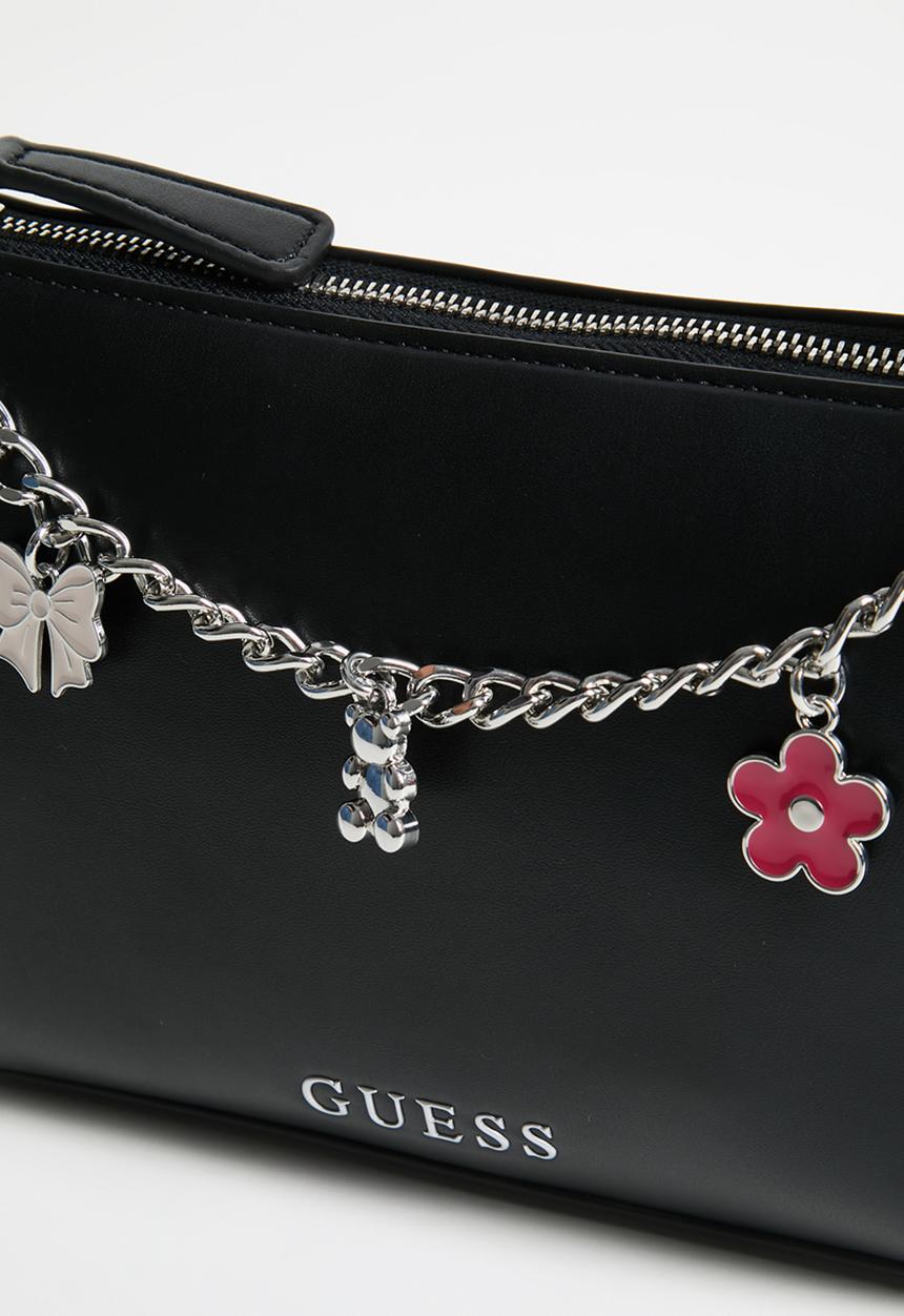 GUESS - Fiora mini top zip bag- black