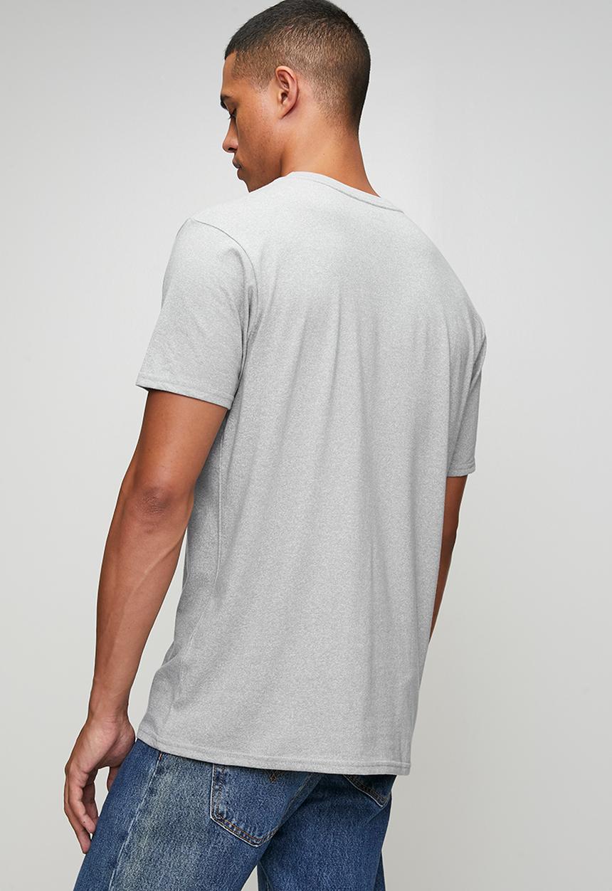 RVCA - Big Rvca Short Sleeve Tee - Grey Noise Mocktwist - Black Logo