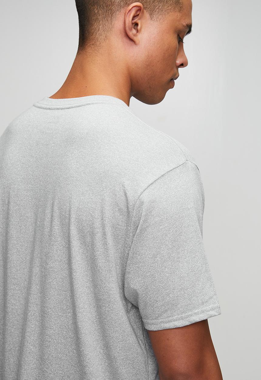 RVCA - Big Rvca Short Sleeve Tee - Grey Noise Mocktwist - Black Logo