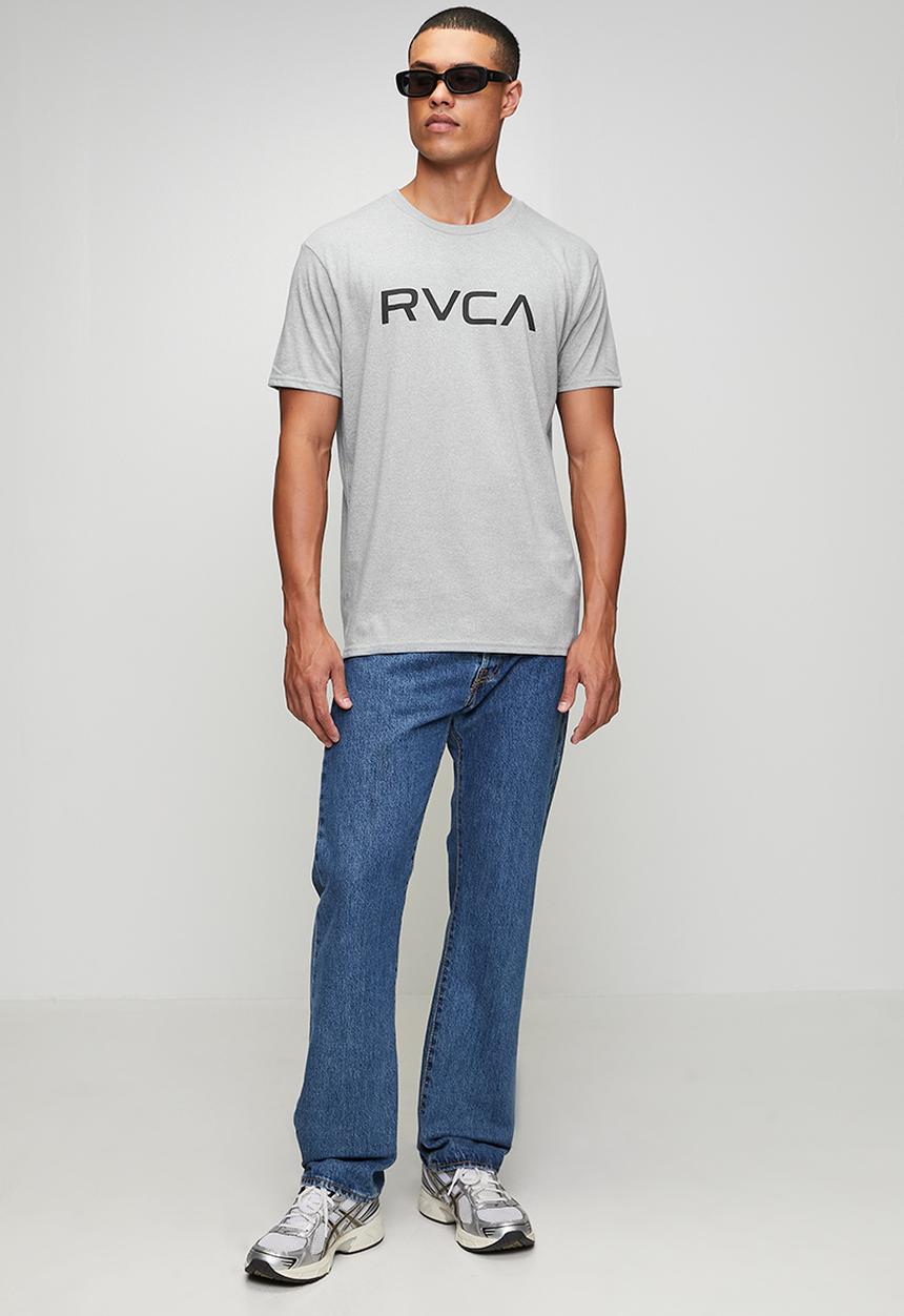 RVCA - Big Rvca Short Sleeve Tee - Grey Noise Mocktwist - Black Logo