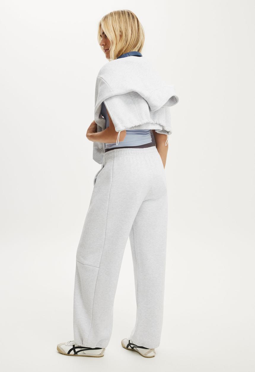 Cotton On - Plush Adjustable Balloon Sweatpant - Cloudy Grey Marle