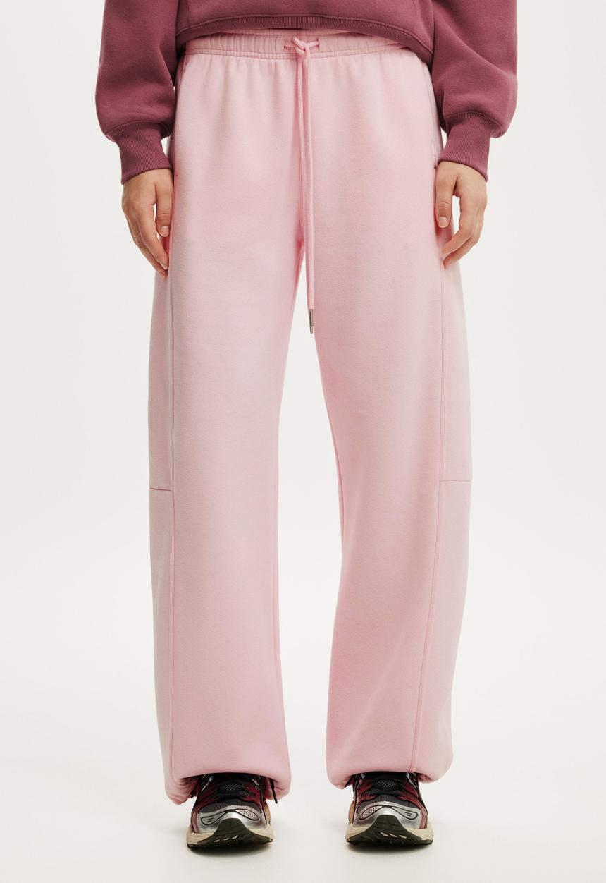 Cotton On - Plush Adjustable Balloon Sweatpant - Cherry Dream