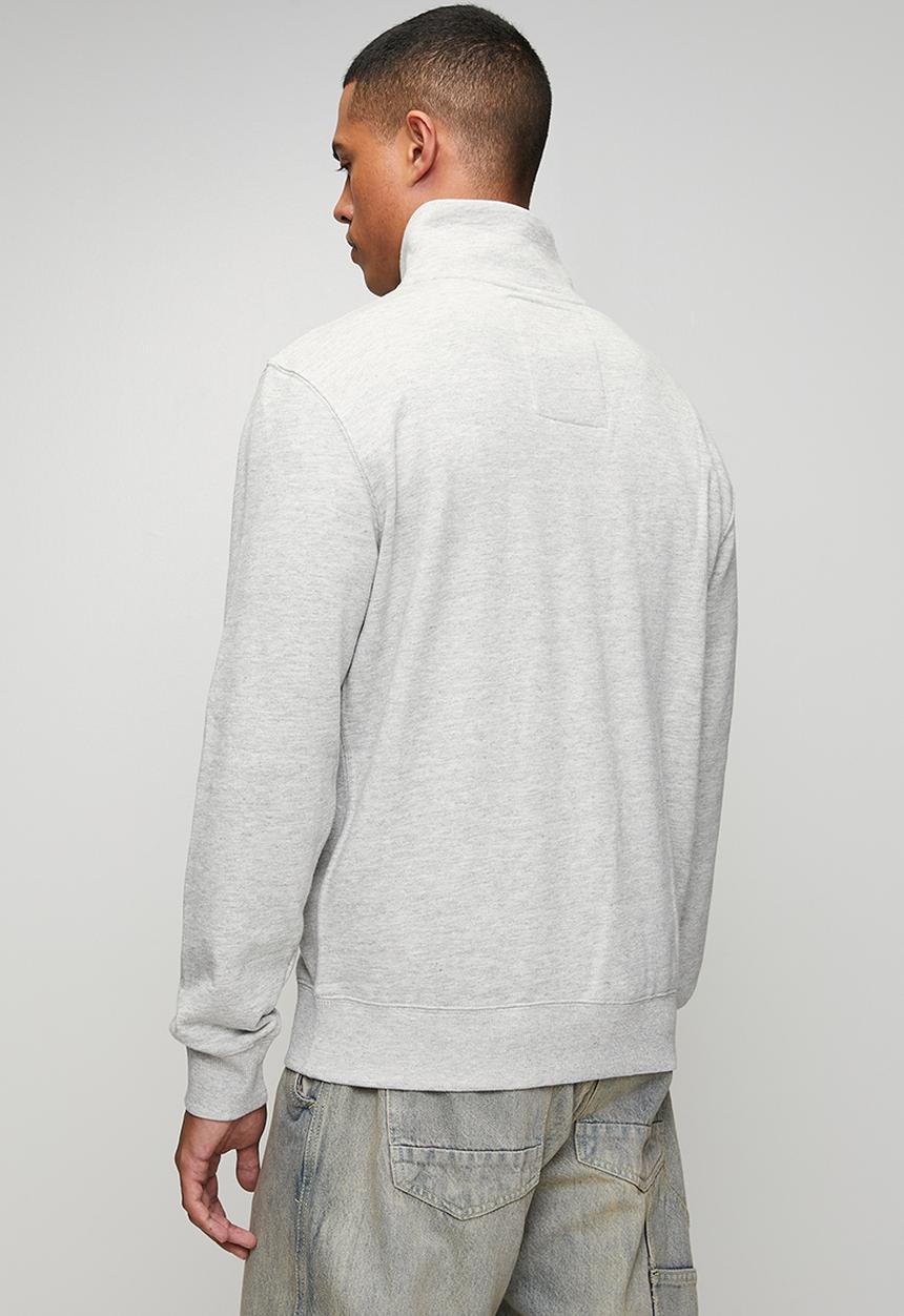 Superdry. - Essential Logo Henley - Varsity Grey Grindle
