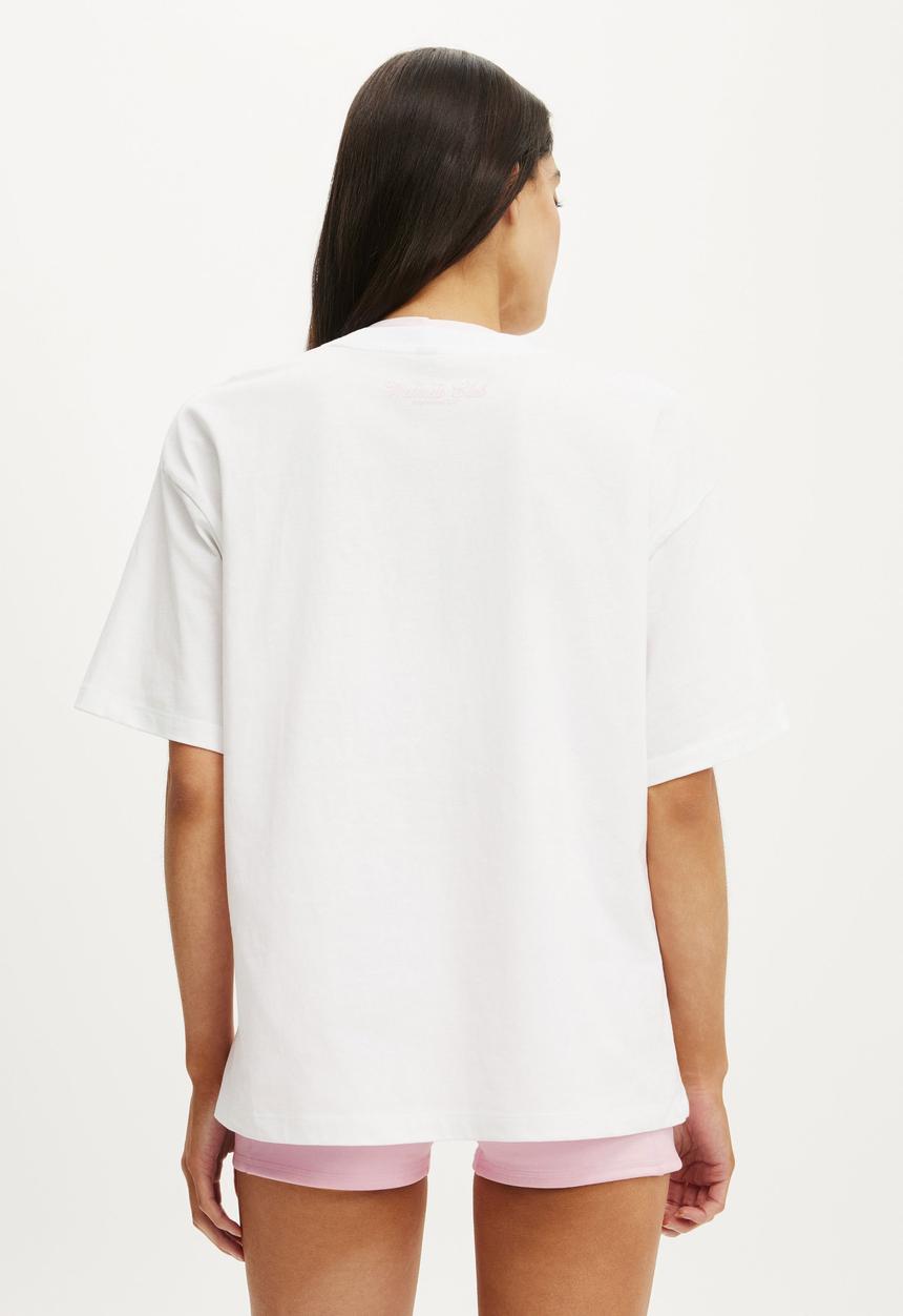 Cotton On - Active Graphic Tee - White/Bwc