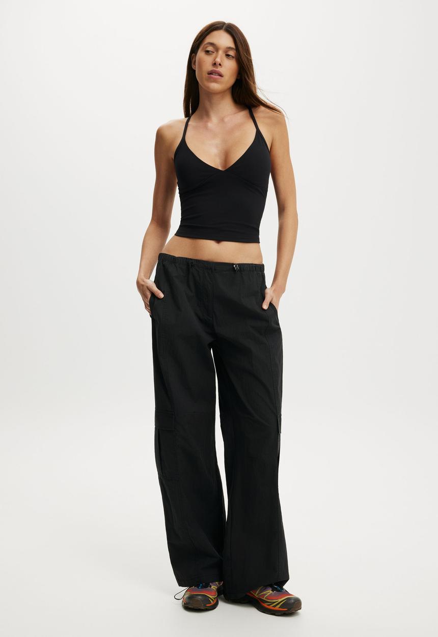 Cotton On - Active Woven Utility Pant - Black