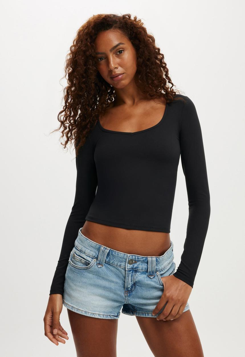 Cotton On - Hold me long sleeve - black