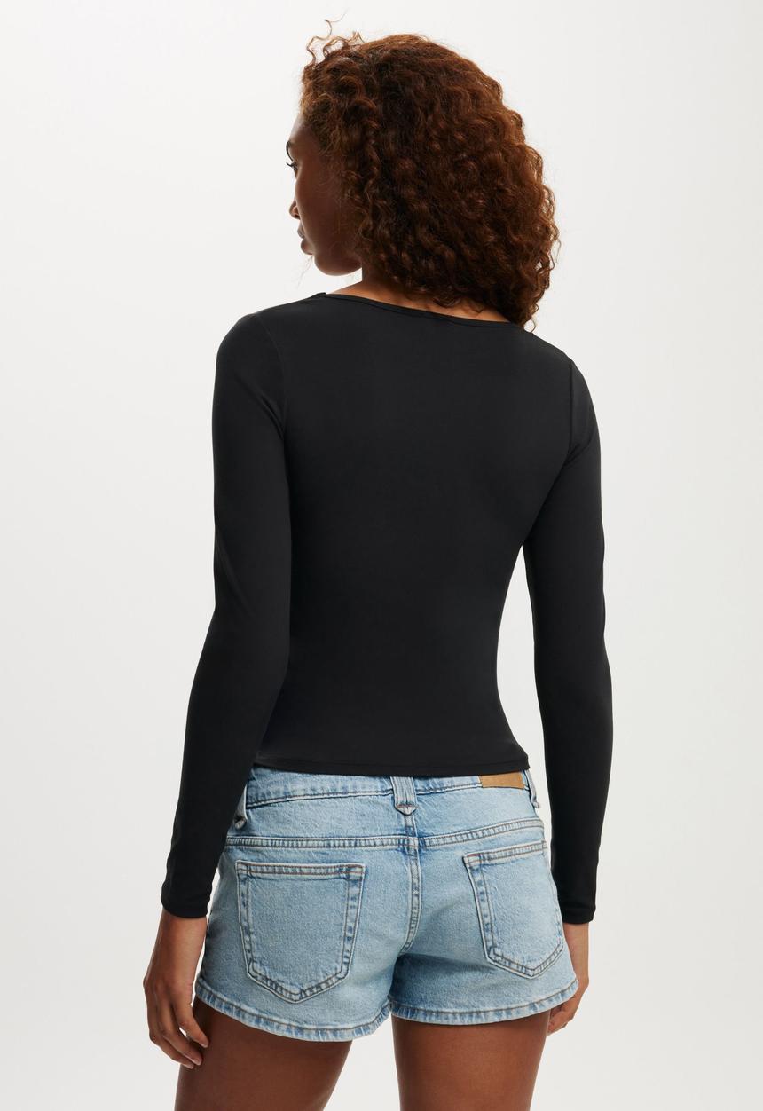 Cotton On - Hold me long sleeve - black