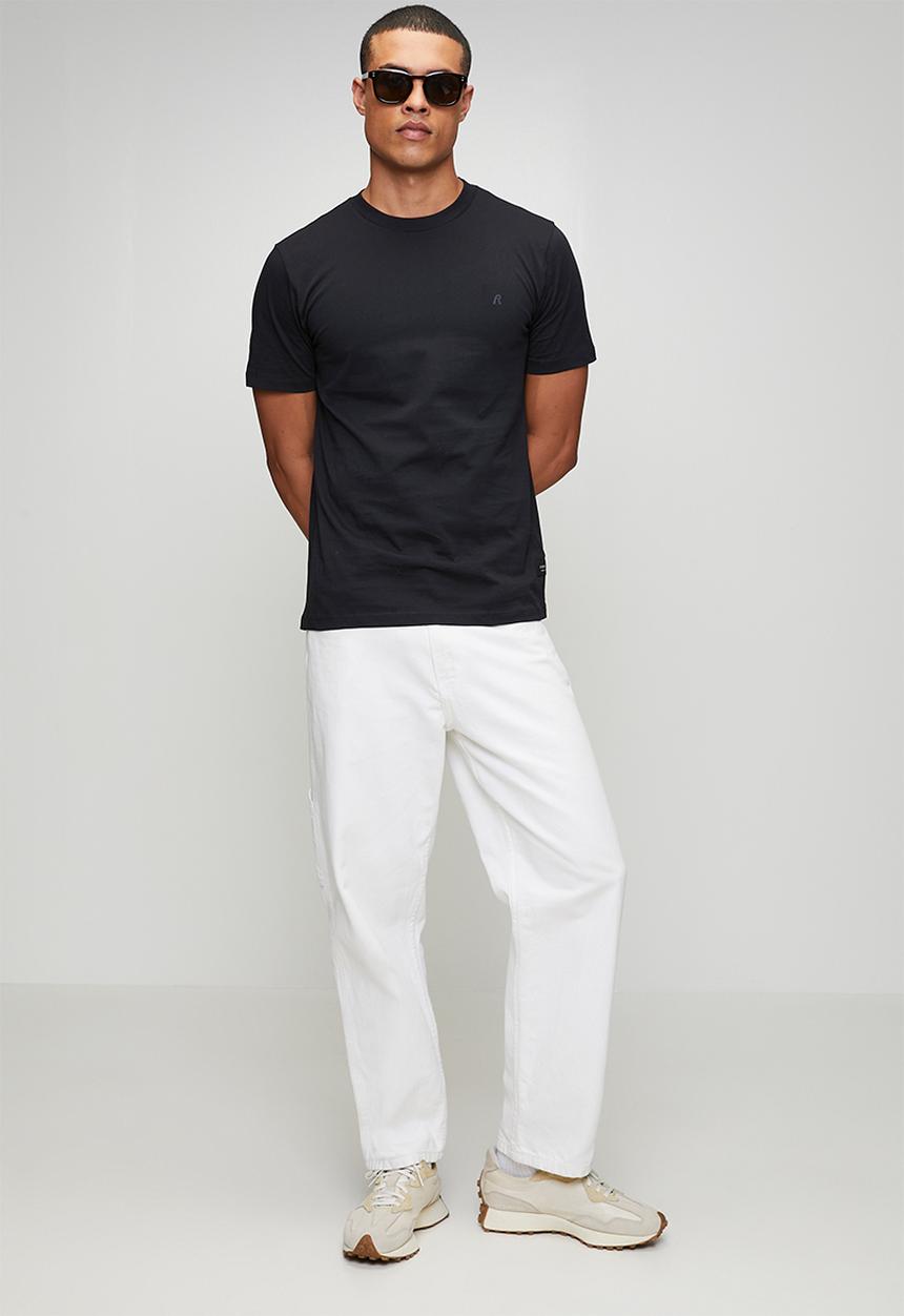 Replay - Tonal Logo Essential Tee -  Black