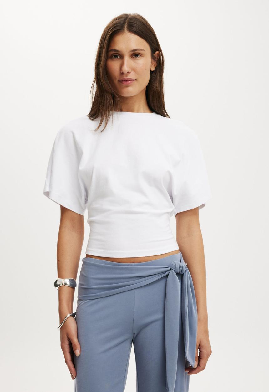 Cotton On - Batwing Short Sleeve Tee - White
