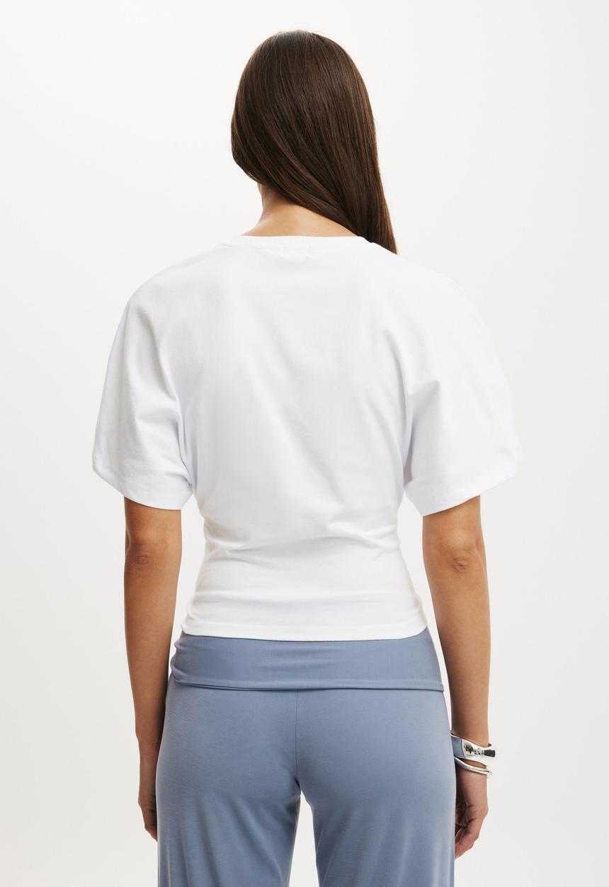Cotton On - Batwing Short Sleeve Tee - White