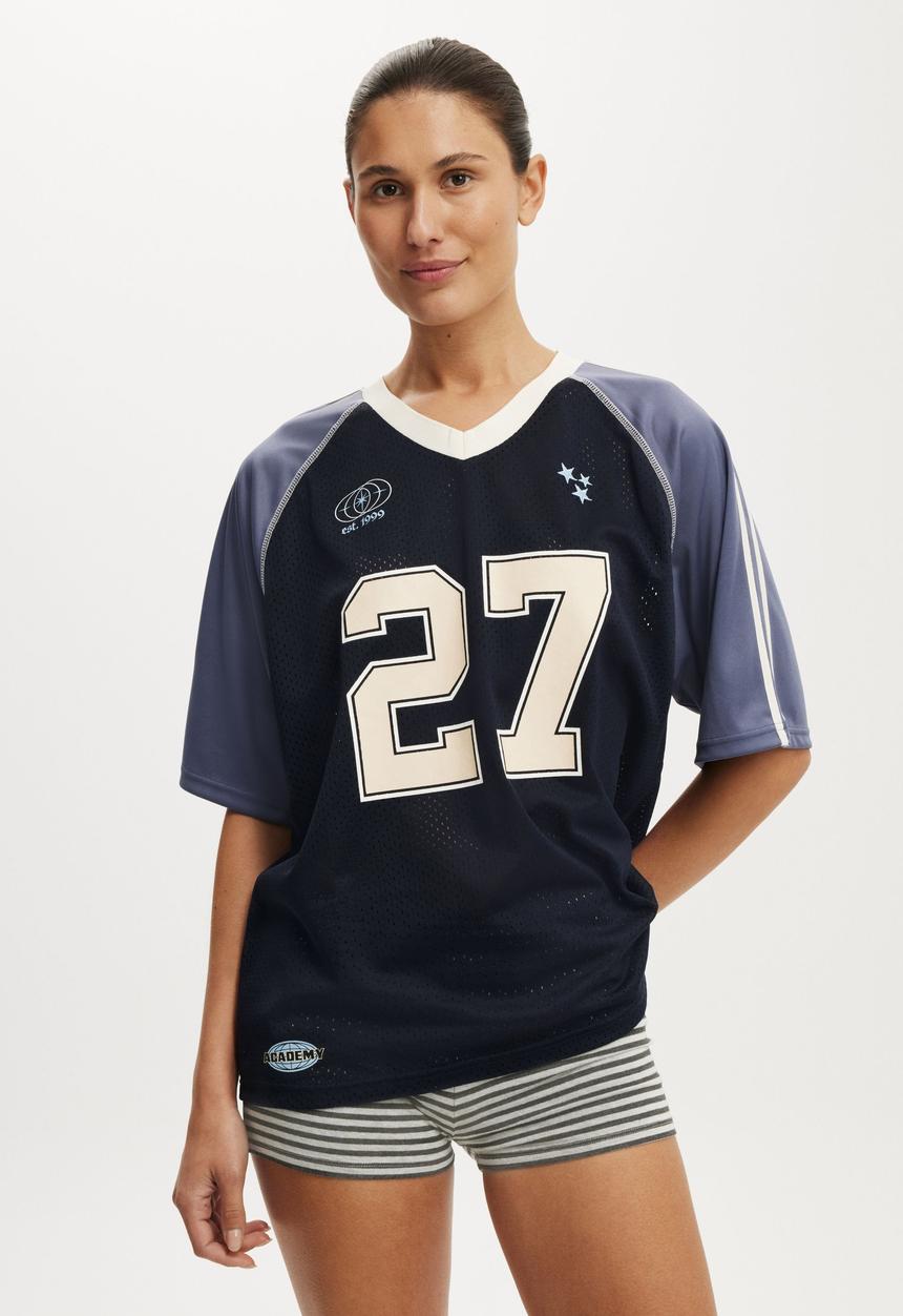 The raglan graphic jersey tee - 27 / total eclipse