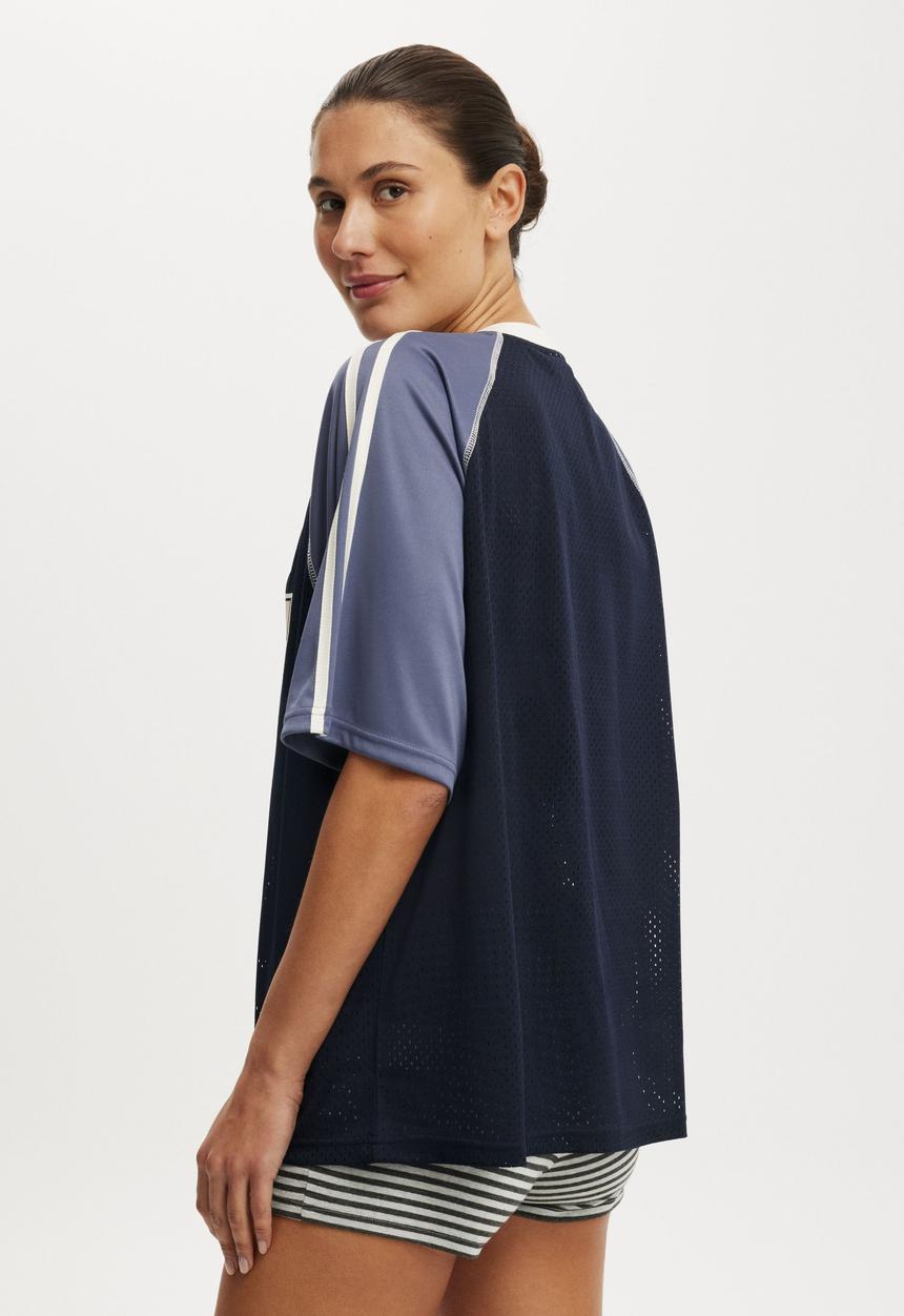 Cotton On - The raglan graphic jersey tee - 27 / total eclipse