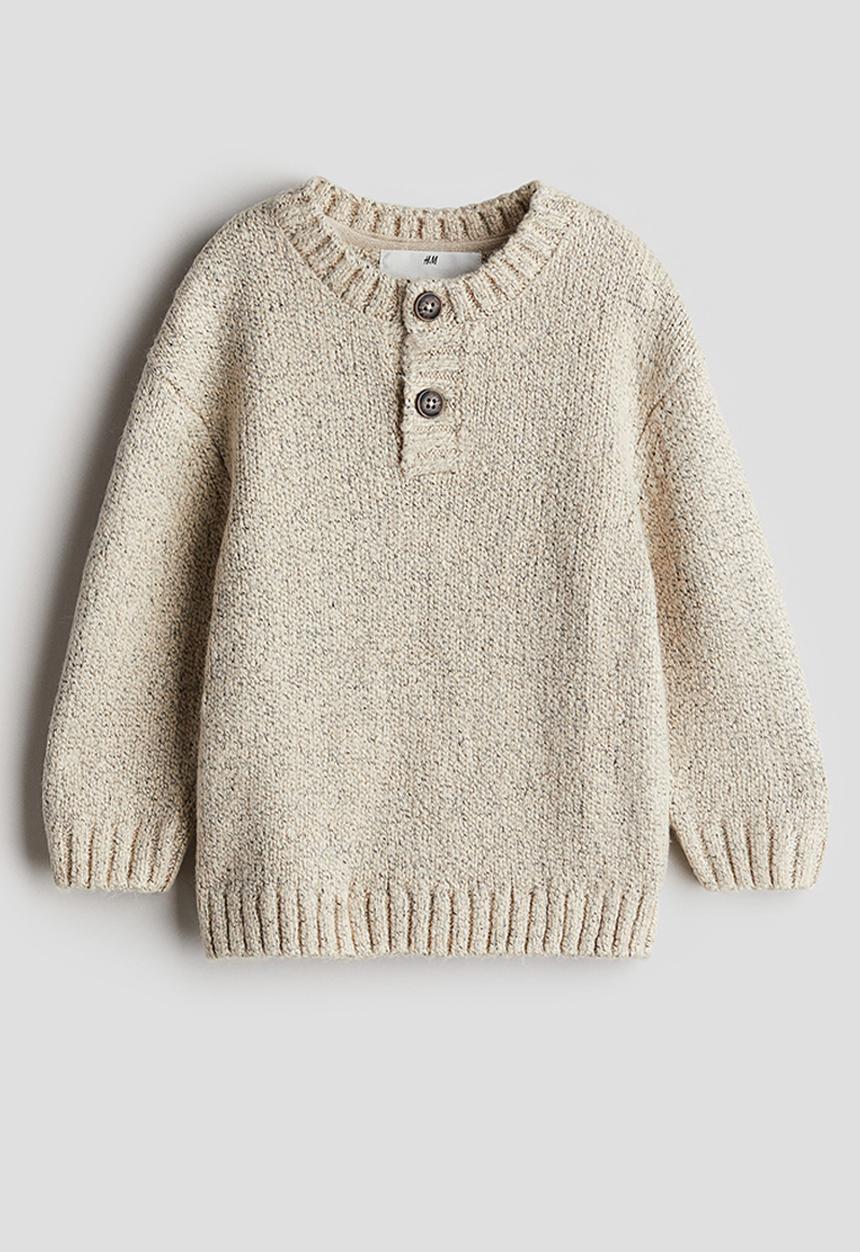 H&M - Henley jumper - light beige