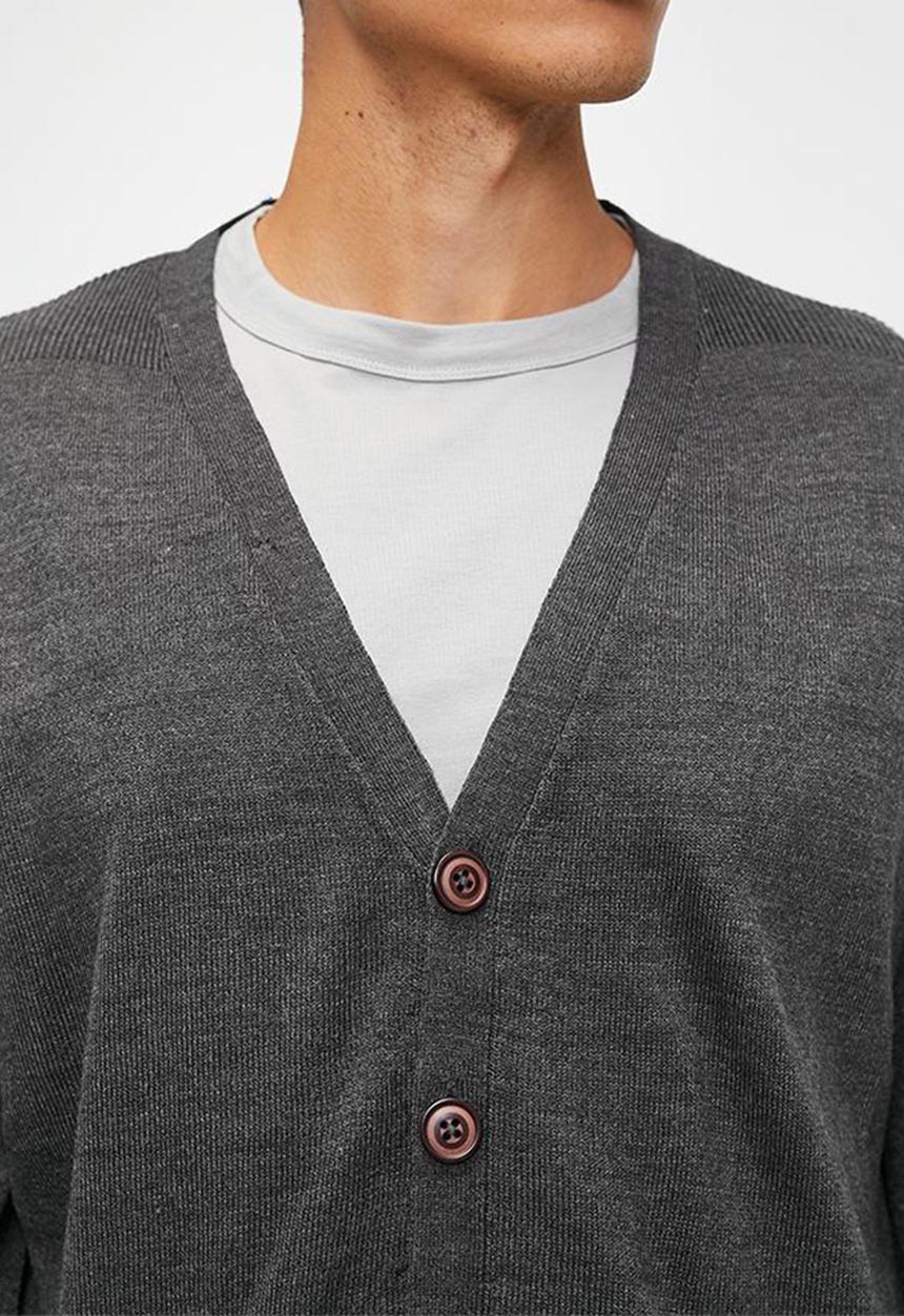 Brave Soul - Knitwear - Dark Charcoal Marl