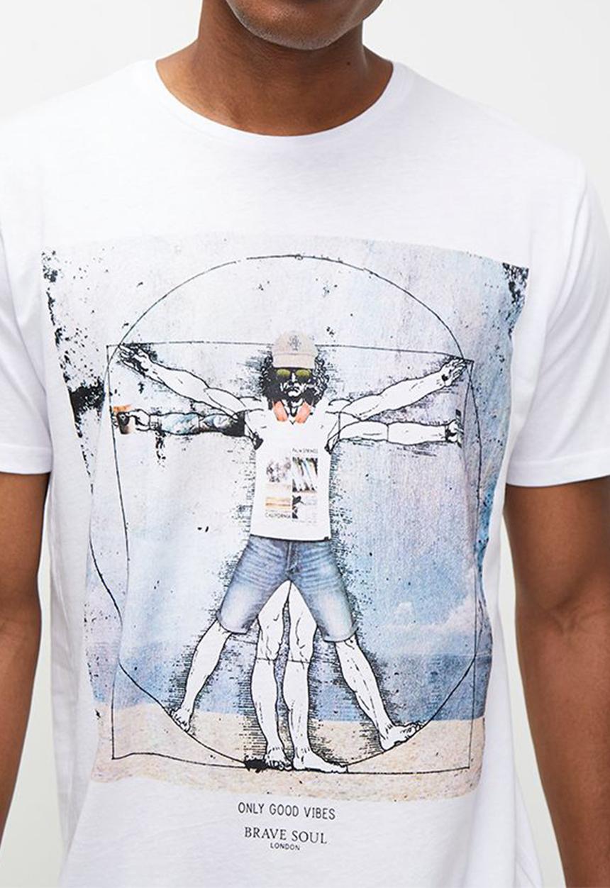 Brave Soul - T-shirts - Optic White