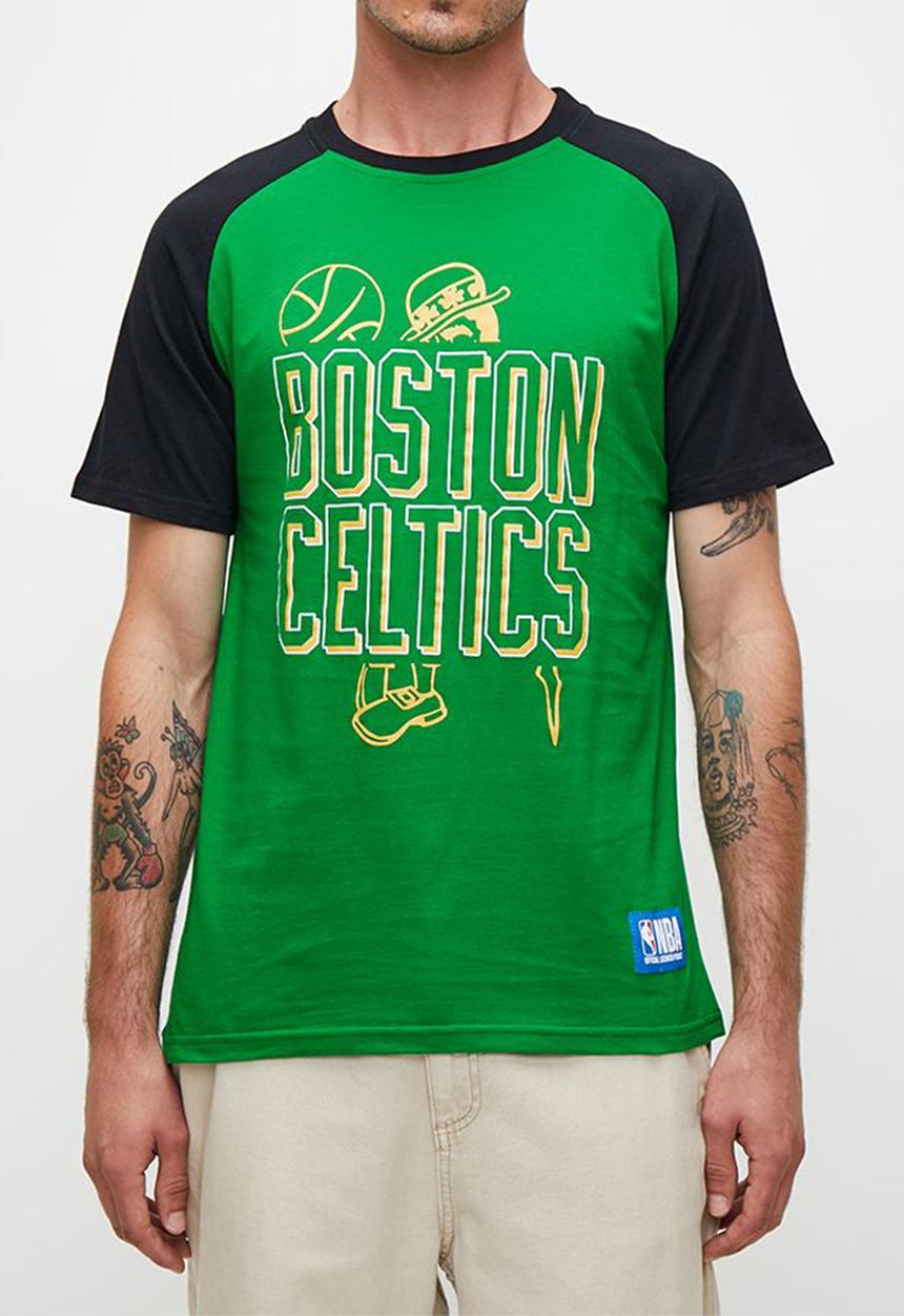 NBA - Nba bold & block T-shirt celtics - green
