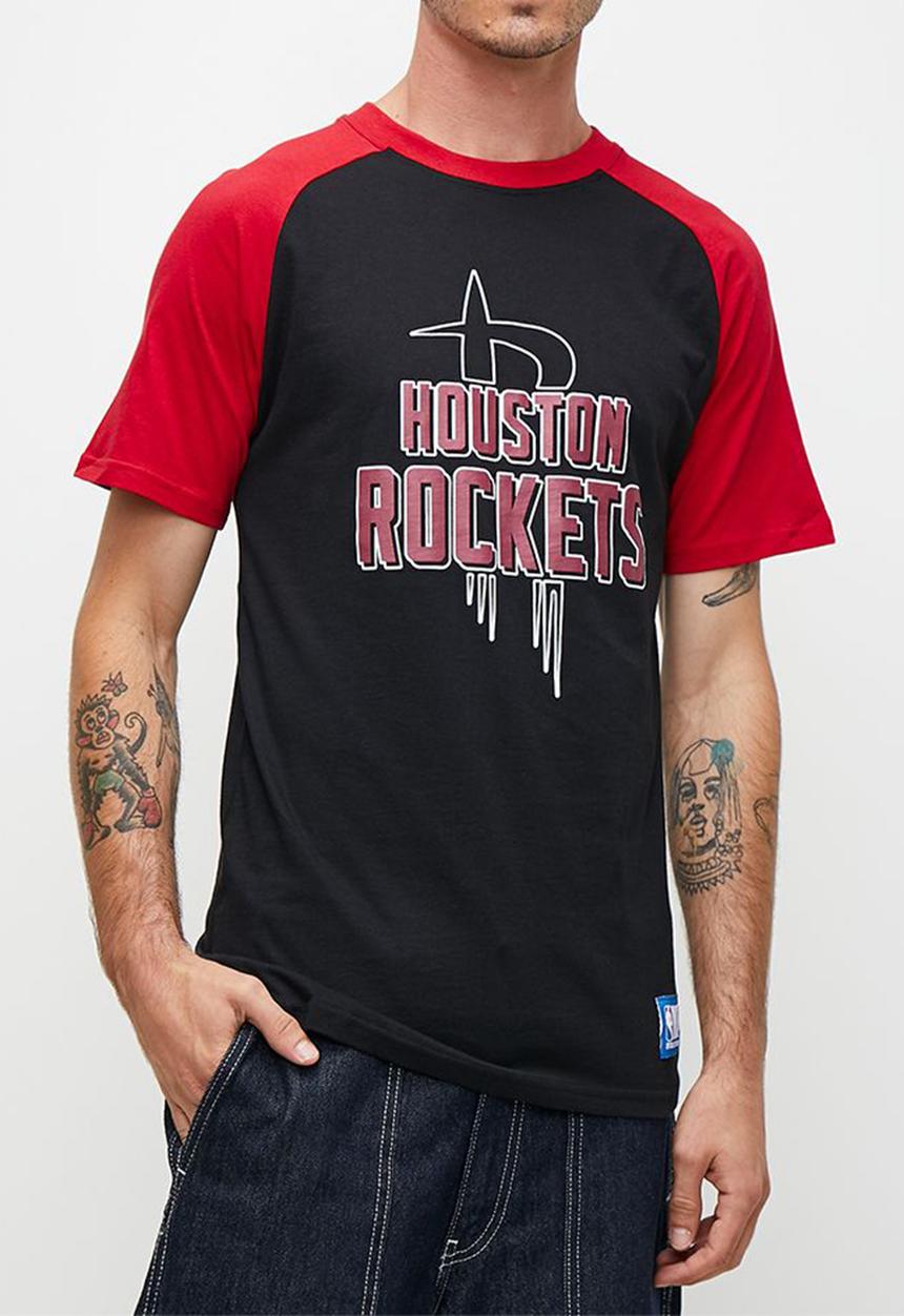 NBA - Nba bold & block T-shirt rockets - black