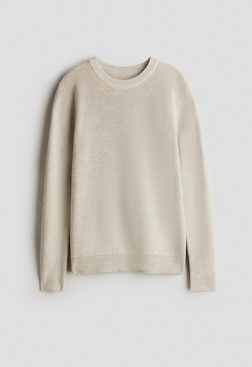 H&M - Rib-knit jumper - light beige