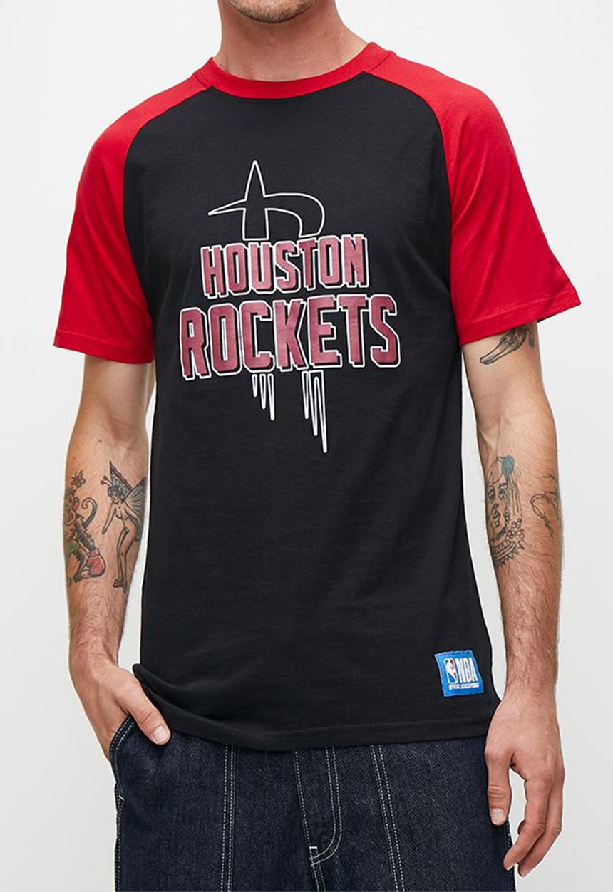 NBA - Nba bold & block T-shirt rockets - black