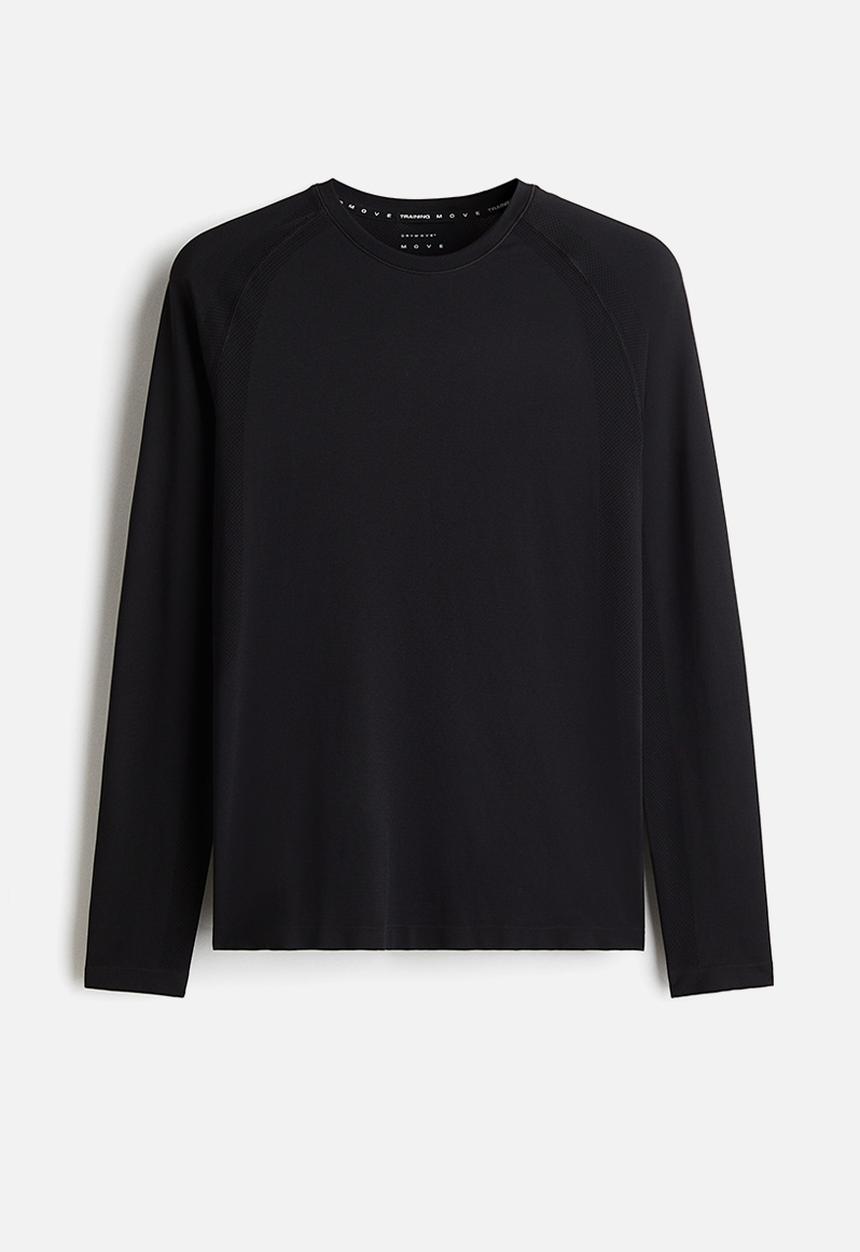 H&M - Muscle fit sports top with drymove™ - black