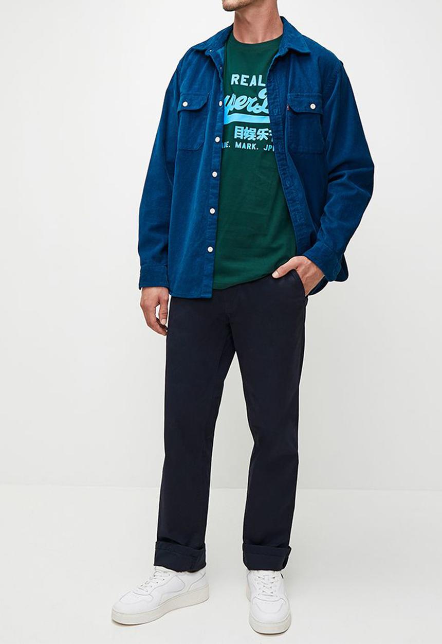 Superdry. - Neon vl graphic T-shirt - dark pine green