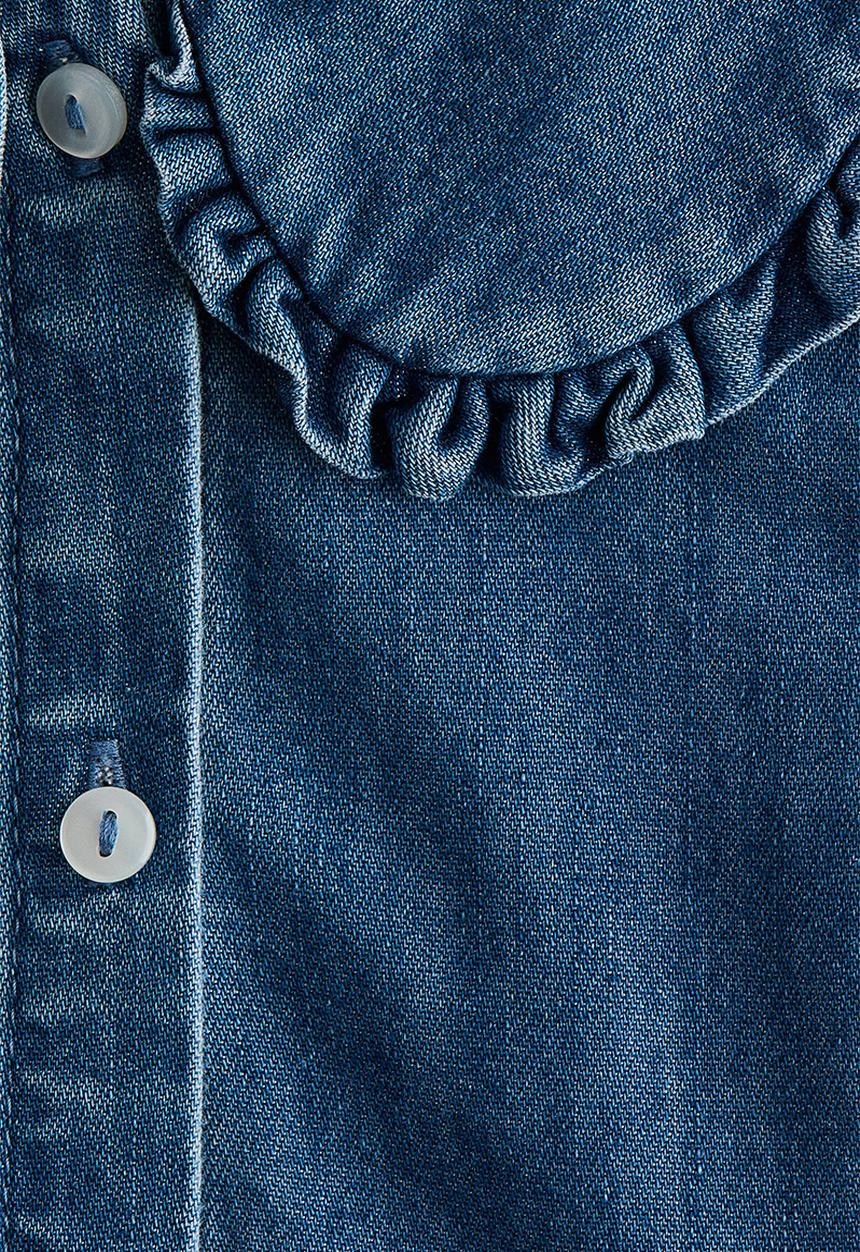 H&M - Collared denim dress - denim blue