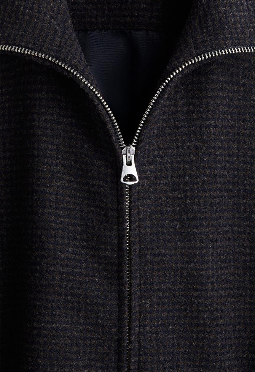 H&M - Woven jacket - dark blue checked