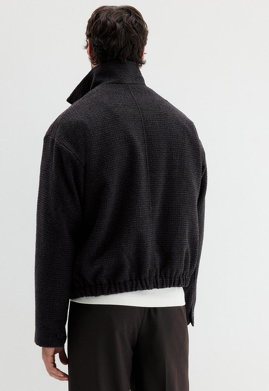 H&M - Woven jacket - dark blue checked