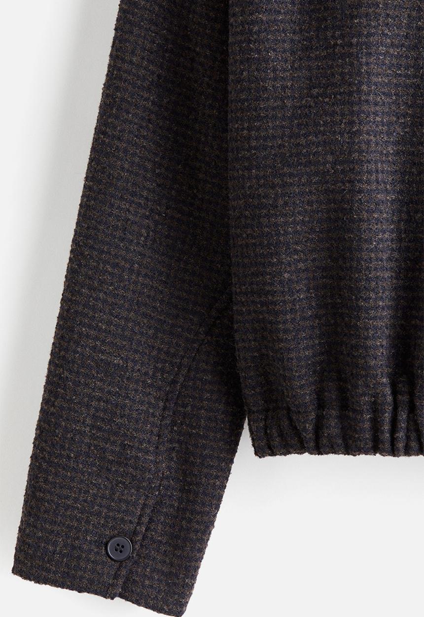 H&M - Woven jacket - dark blue checked
