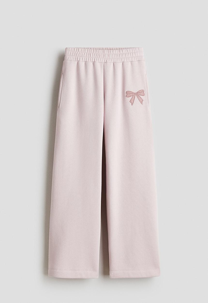 H&M - Straight sweatshirt joggers - light dusty pink