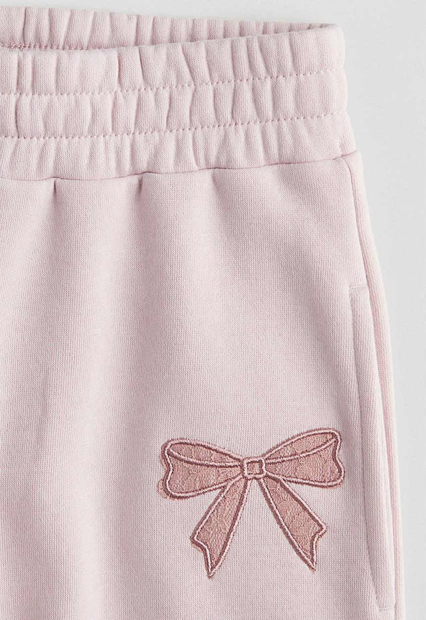 H&M - Straight sweatshirt joggers - light dusty pink