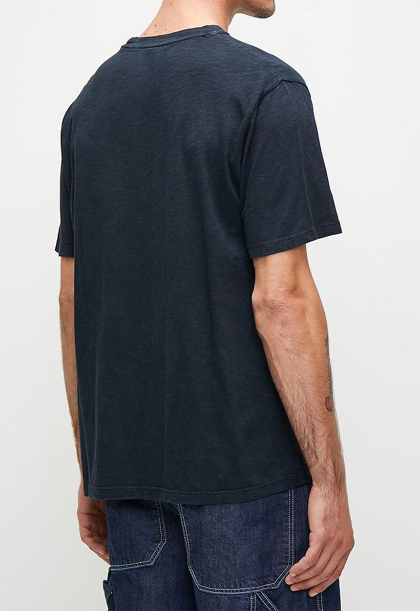Superdry. - Lo-fi biker graphic loose tee - eclipse navy slub