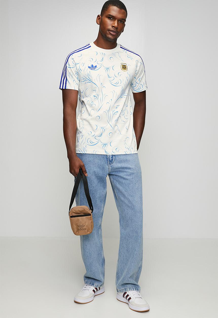 adidas Originals - Argentina AFA Originals AOP T-shirt - Off White
