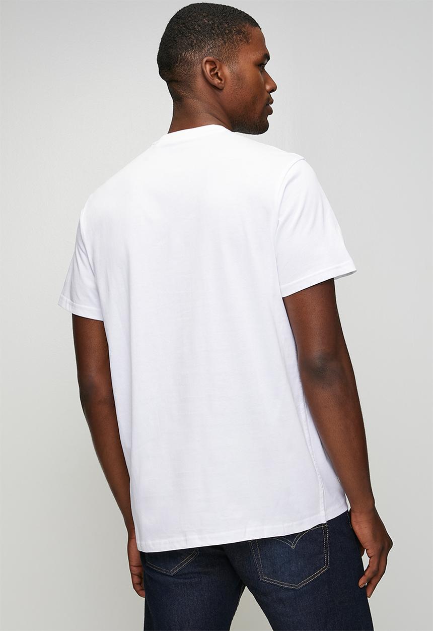 GUESS - Cn Short sleeve Small Logo Tee - Pure White