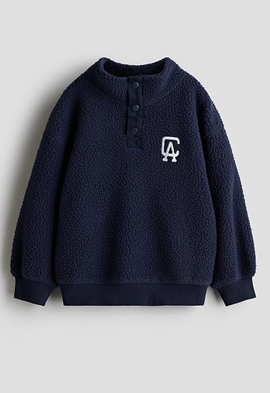 H&M - Teddy sweatshirt - dark blue ca