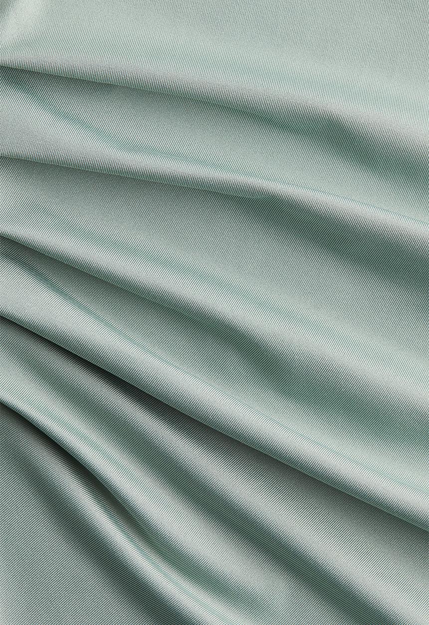 H&M - Draped one-shoulder top - pastel green