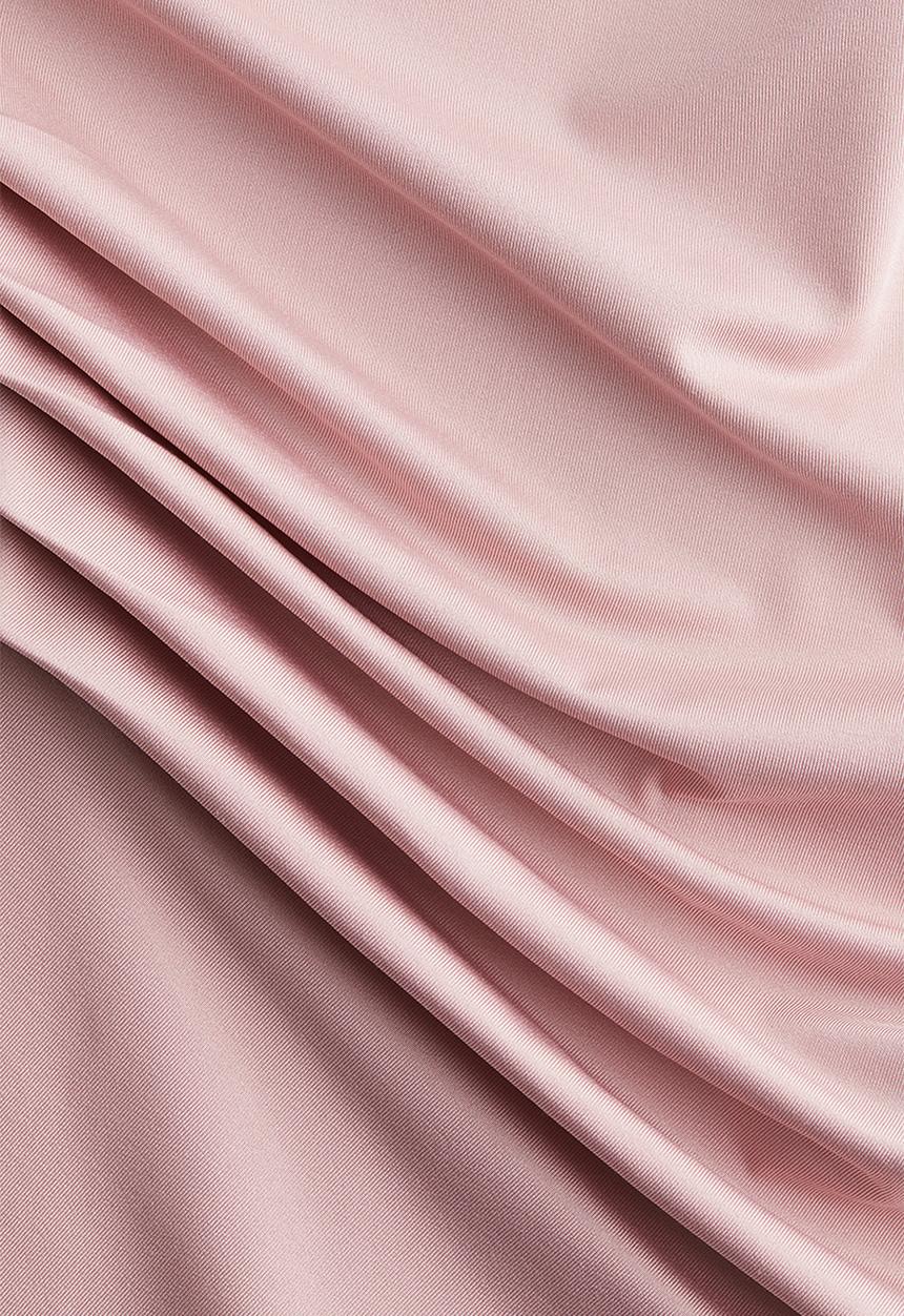 H&M - Draped one-shoulder top - light pink