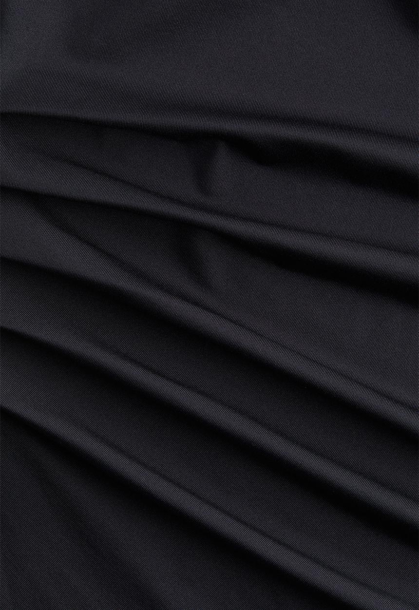 H&M - Draped one-shoulder top - black