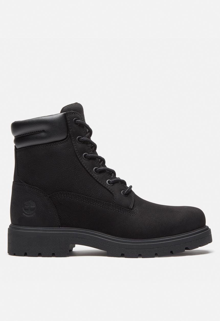 Auburn falls 6 inch lace up waterproof boot - black nubuck