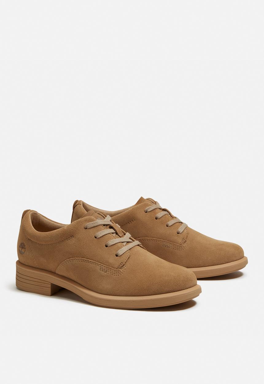 Timberland - Verona square lace up shoe - medium beige suede