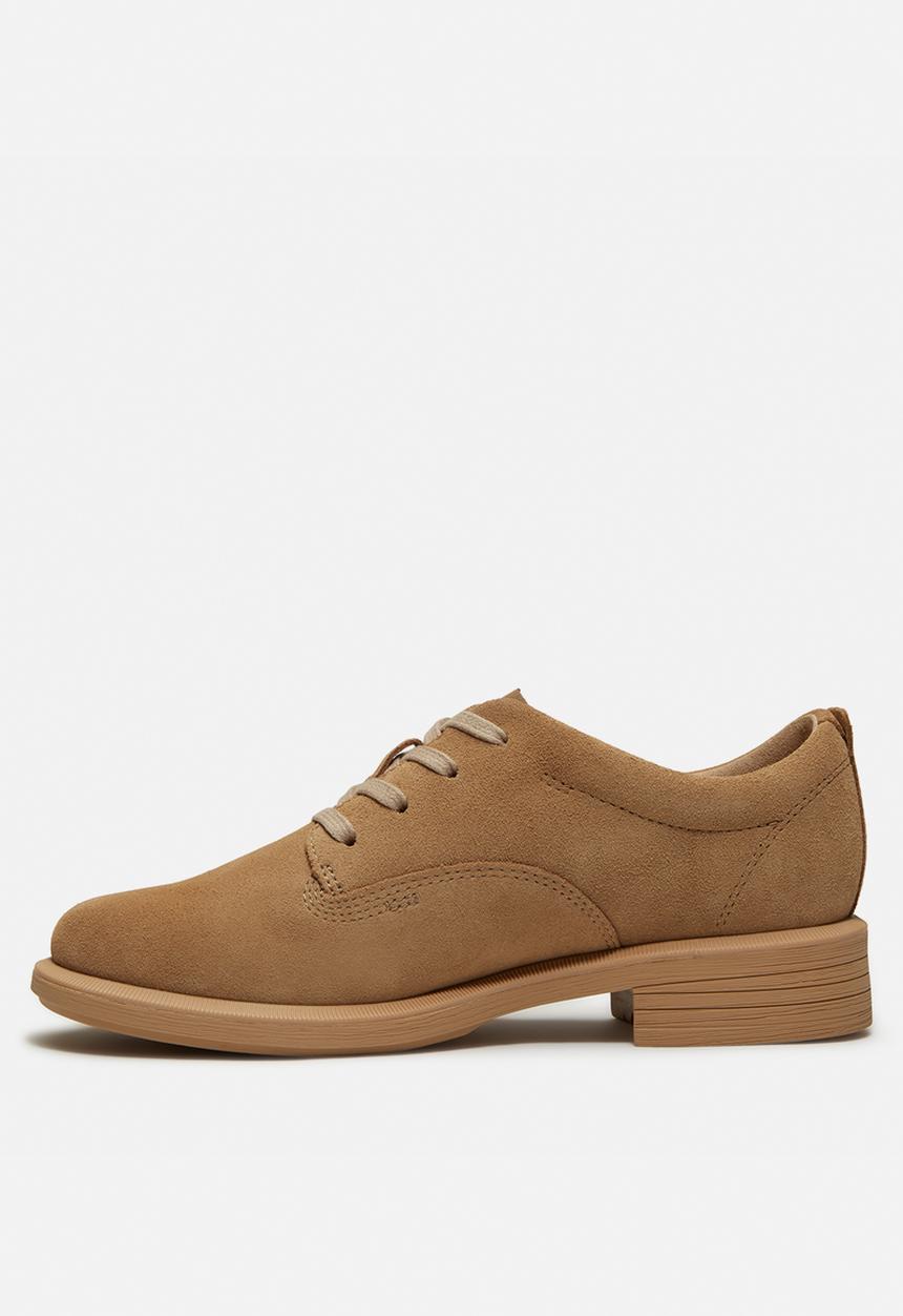 Timberland - Verona square lace up shoe - medium beige suede