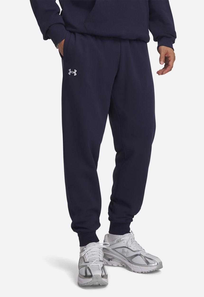 Under Armour - UA Rival Fleece Joggers - Midnight Navy/White