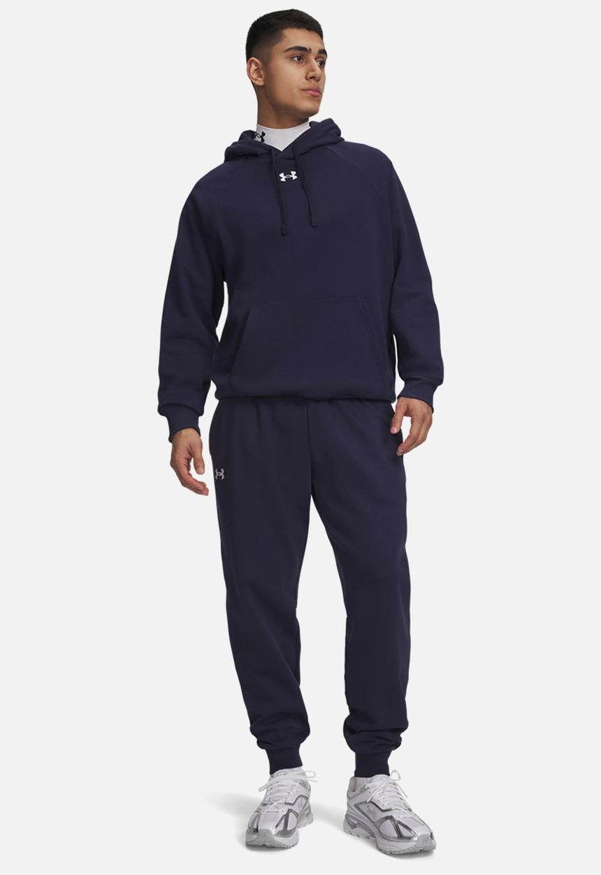 Under Armour - UA Rival Fleece Joggers - Midnight Navy/White