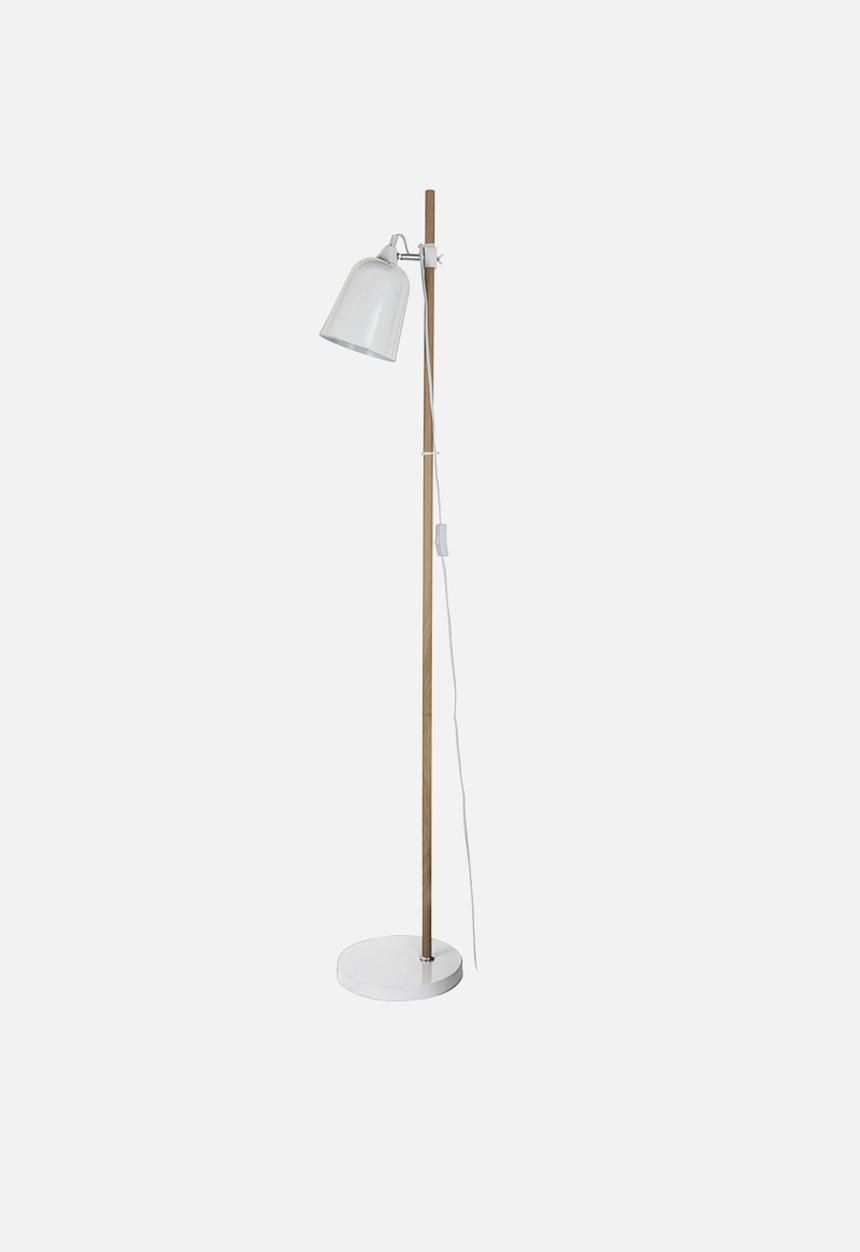 Present Time - Wood-like floor lamp