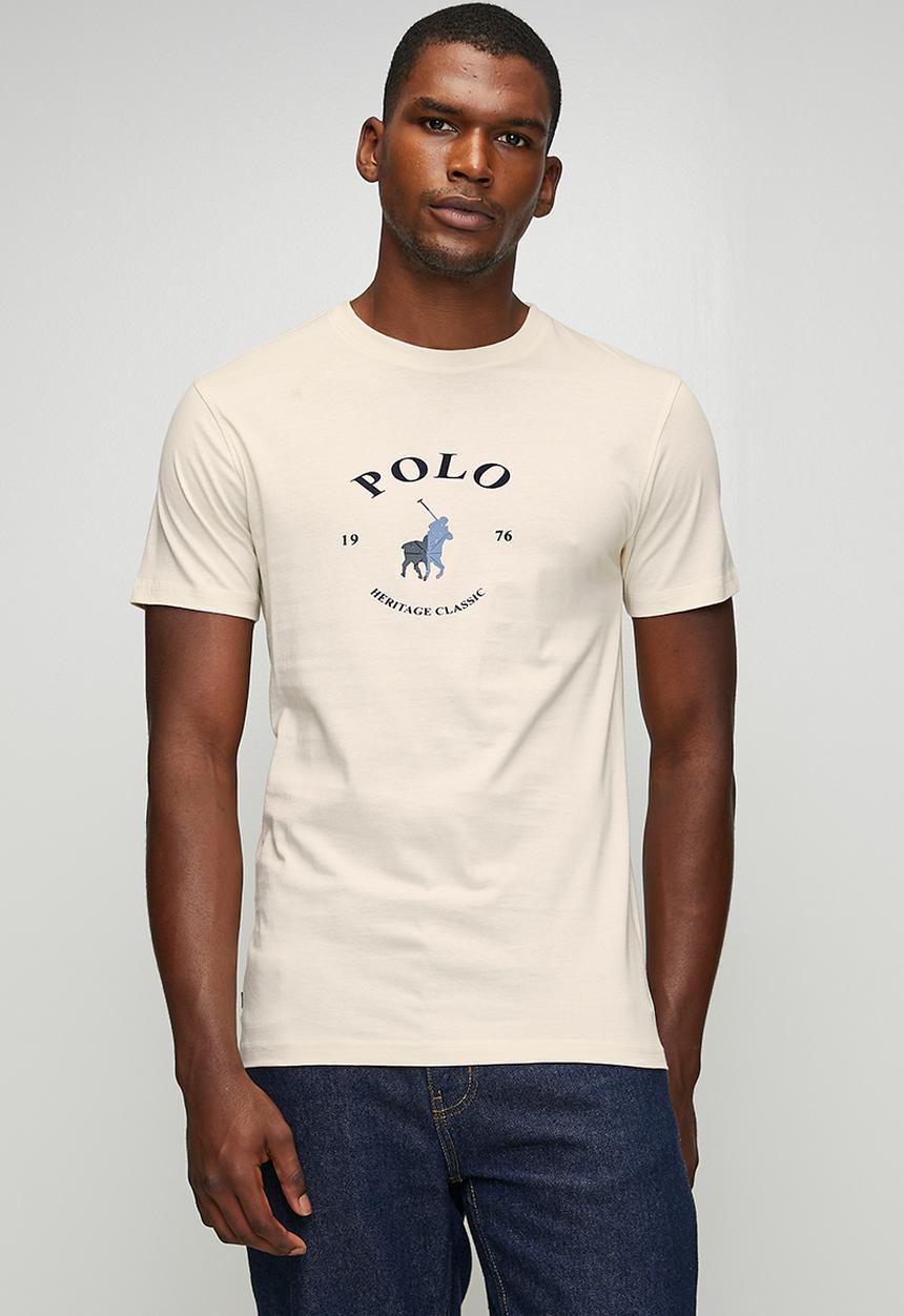 POLO - Cyrus Logo Print Ss Tee - Off White