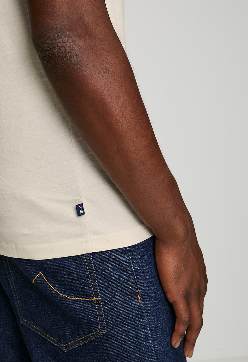 POLO - Cyrus Logo Print Ss Tee - Off White