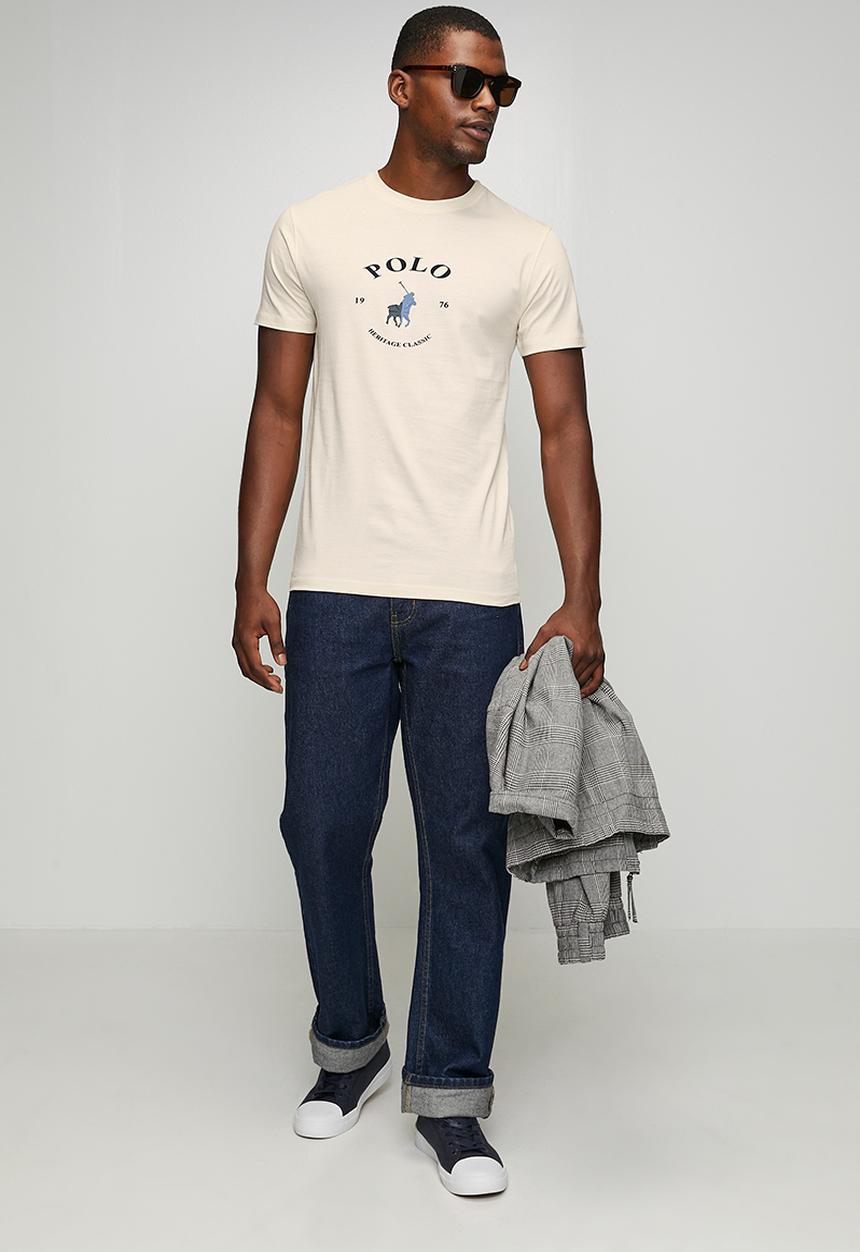 POLO - Cyrus Logo Print Ss Tee - Off White