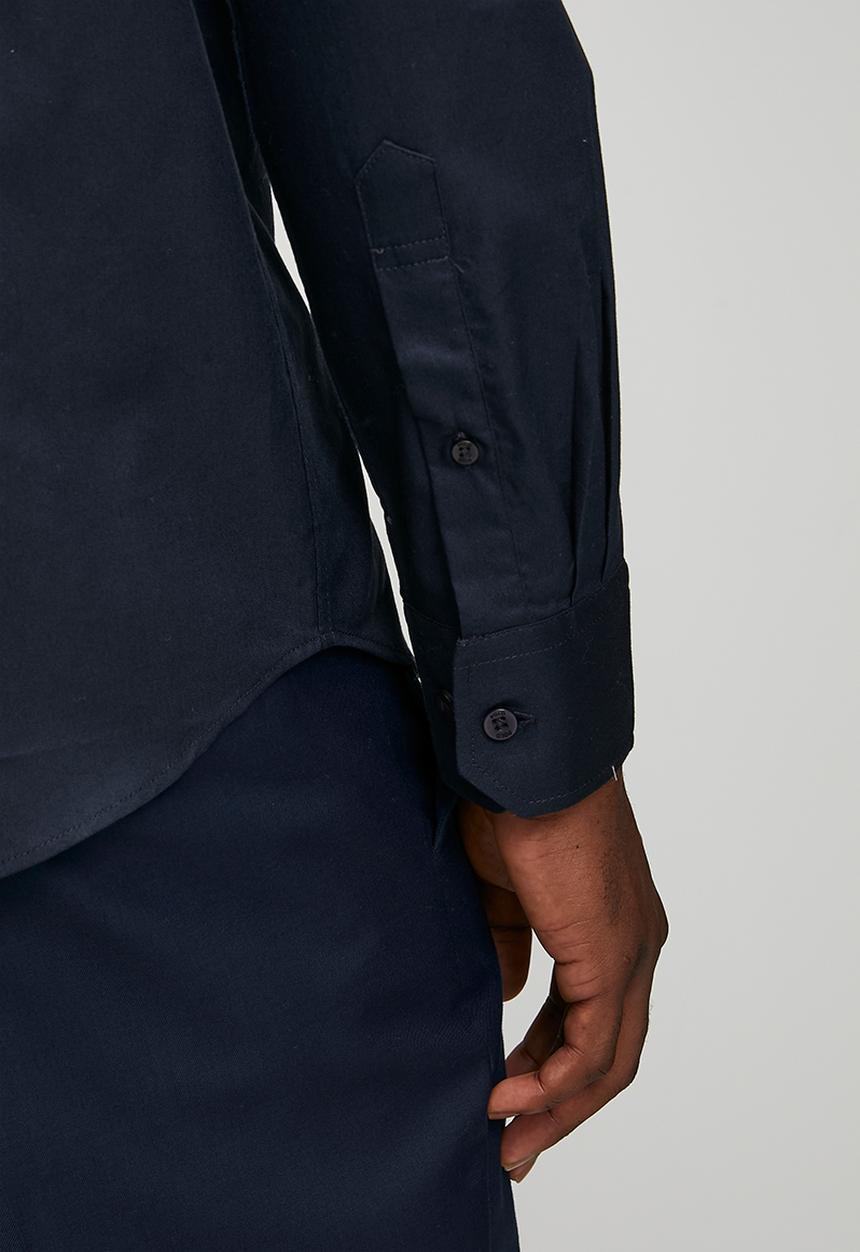 POLO - Iman Classic Oxford Long sleeve Shirt - Navy