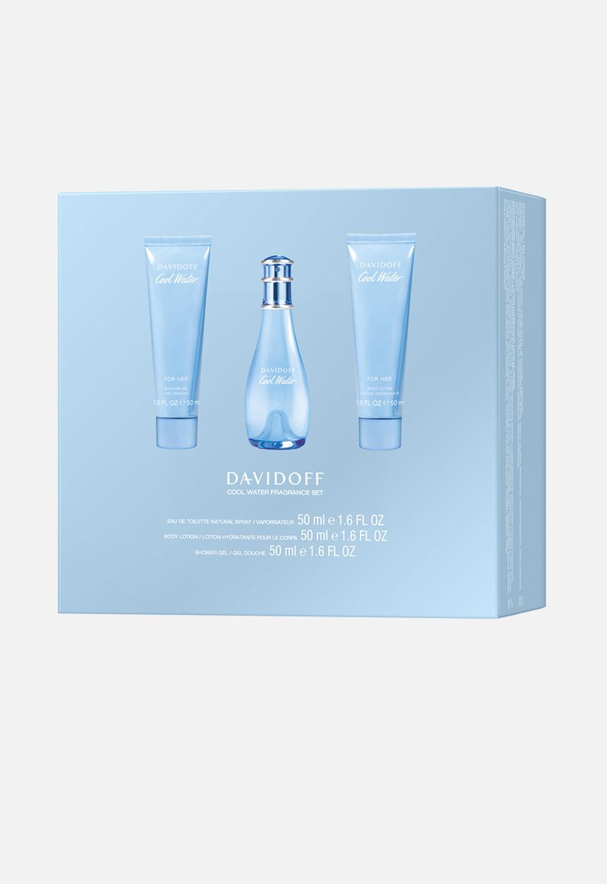 DAVIDOFF Fragrances - Davidoff Cool Waters Edt Trio Gift Set - 50ml