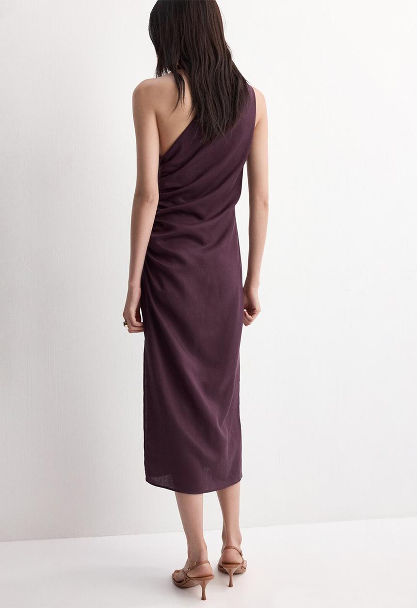 MANGO - Dress naty - dark red
